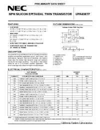 Datasheet UPA836TF-T1 manufacturer NEC